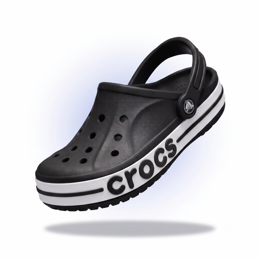 Crocs Casual Bayaband (Black - White)
