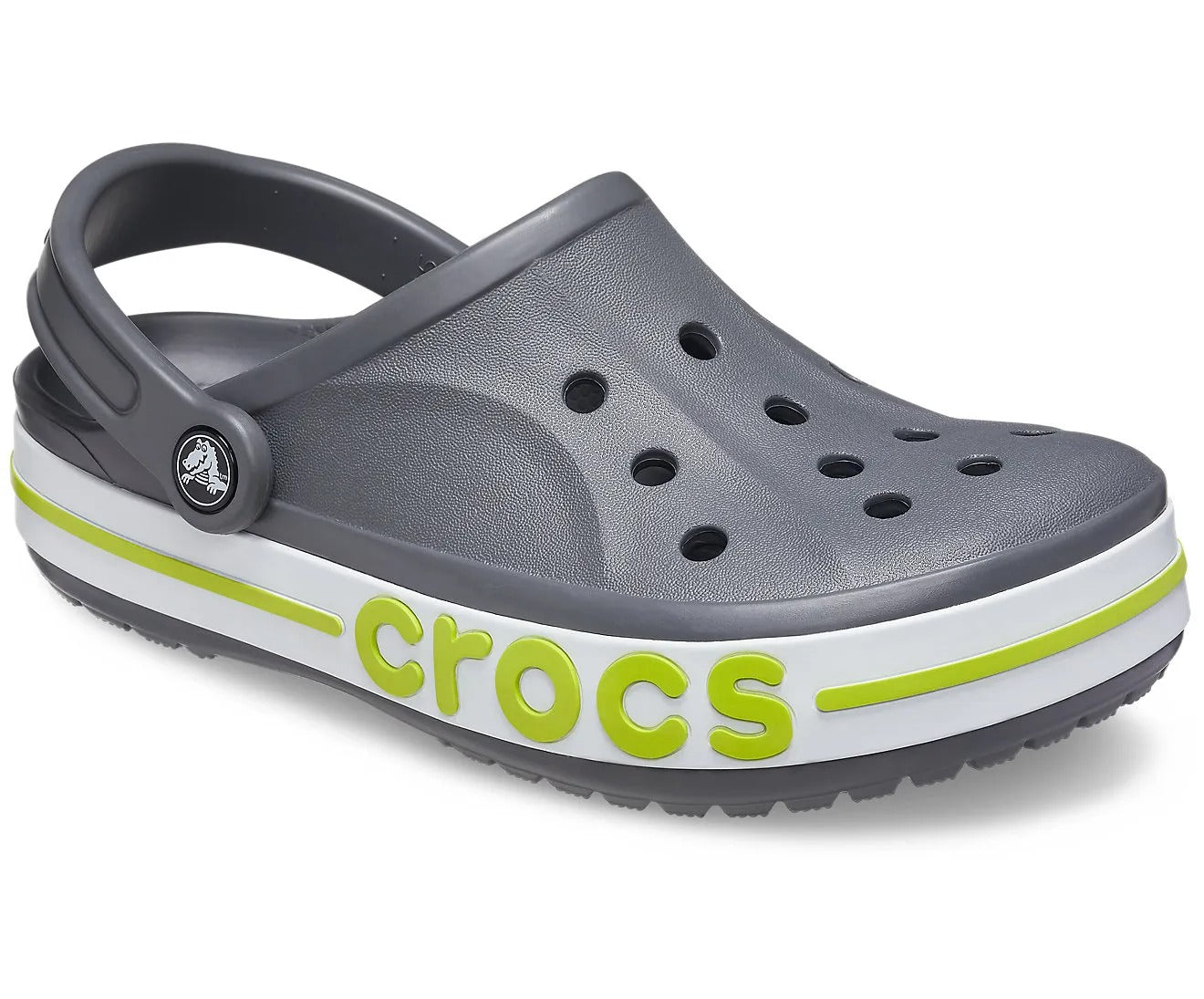 Crocs Casual Bayaband (Slate Grey - Lime Punch)